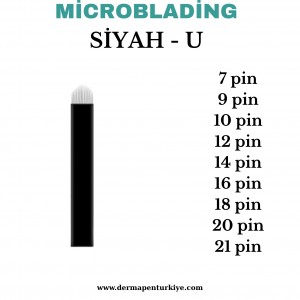 SİYAH U Micoblading Kalıcı Makyaj İğneleri